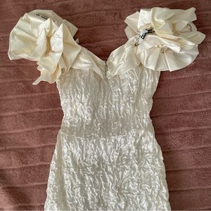 Short white dress vintage